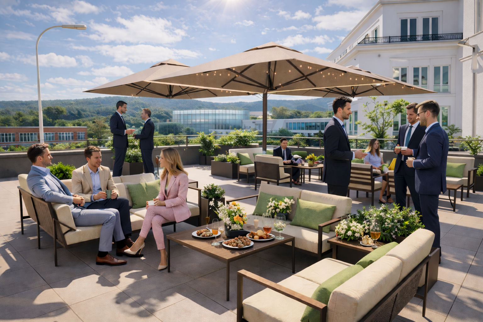 Forum I — Dachterrasse über den Dächern Bonns